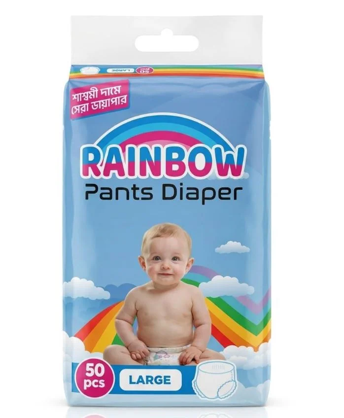 Pant System Rainbow Diaper for Babies